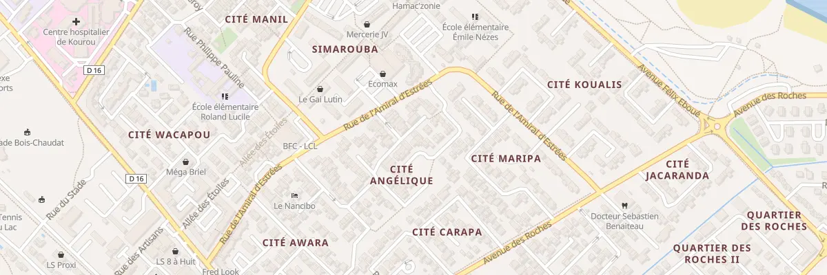 Plan du 9016 Rue du Maroni à Kourou