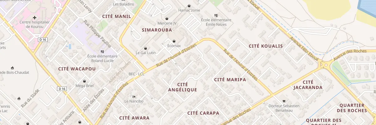Plan du 9001 Rue du Maroni à Kourou