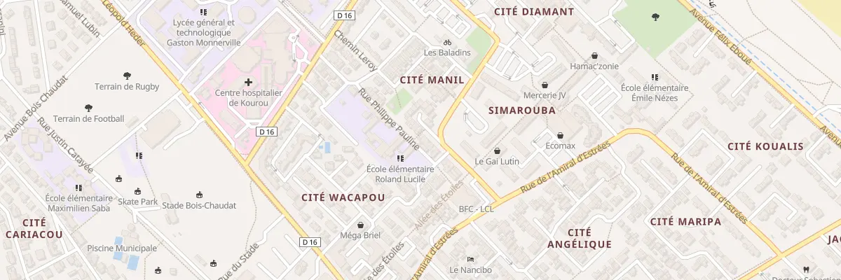 Plan du 9021 Rue des Peres Jesuites à Kourou