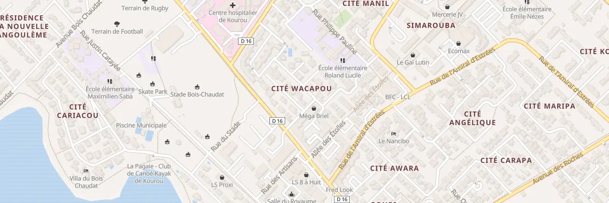 Plan du 9 Rue des Alizés à Kourou
