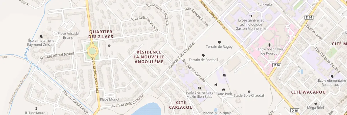 Plan du 2 Rue Félix Harmois à Kourou