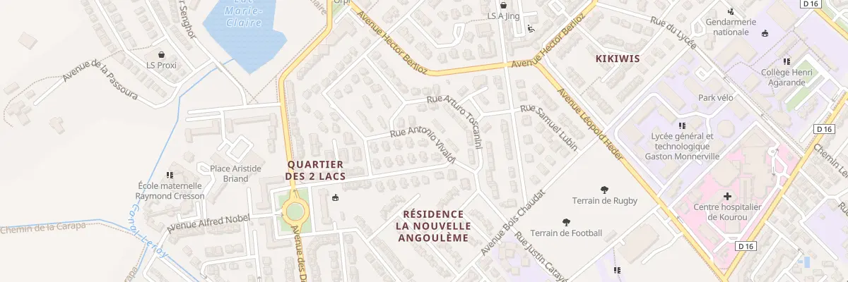 Plan du 17 Rue Antonio Vivaldi à Kourou