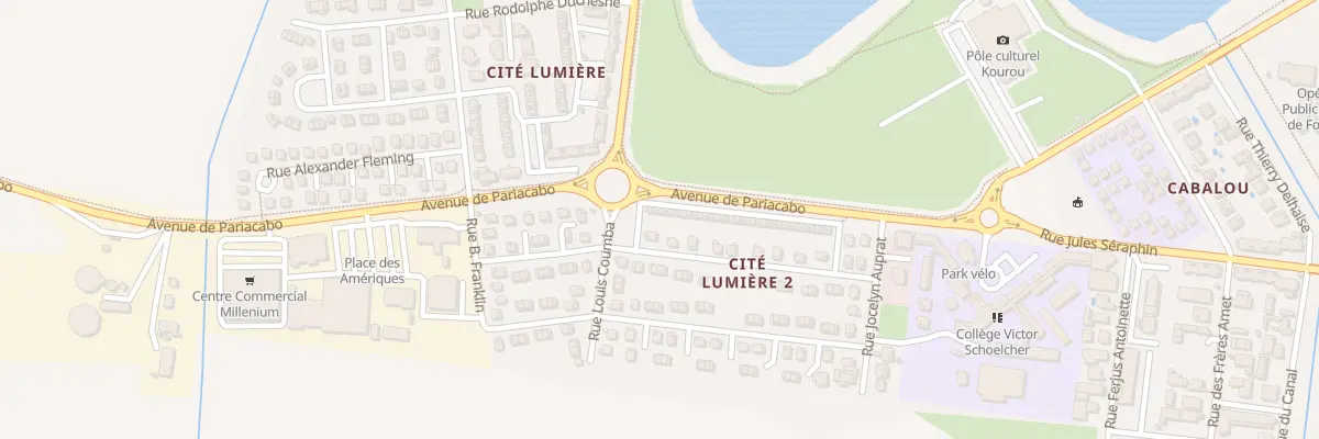 Plan du 45 Rue Antoine Cyreneen Coutard à Kourou