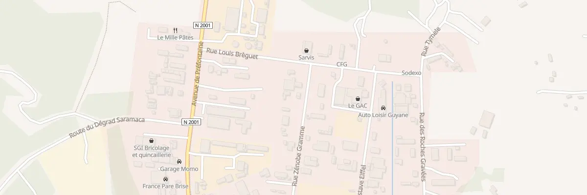 Plan du 33 Rue Zenobe Gramme à Kourou