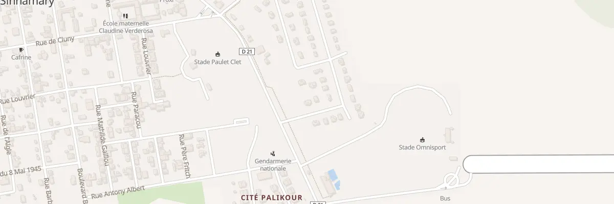 Plan du 3 Rue Anseme Garre à Sinnamary