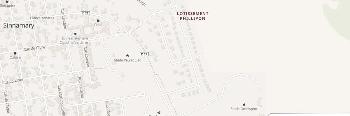 Plan du 43 Rue Francois Horth à Sinnamary