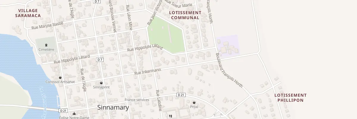 Plan du 44 Rue Hippolyte Létard à Sinnamary