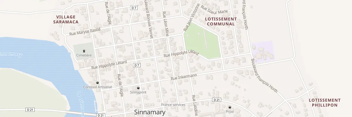 Plan du 19A Rue Léon Mine à Sinnamary