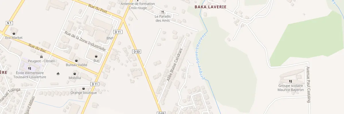 Plan du 33A All Blaise Cendrars à Saint-Laurent-du-Maroni