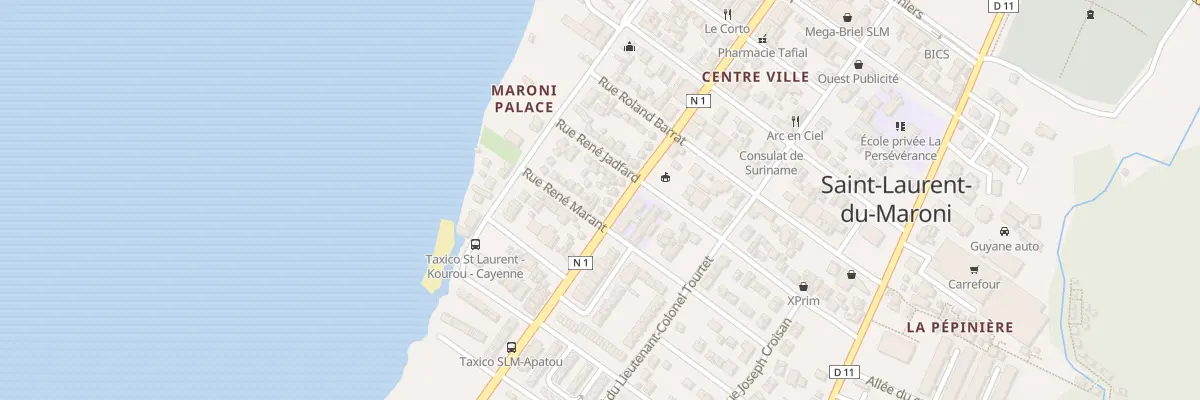Plan du 13 Rue Rene Marrant à Saint-Laurent-du-Maroni