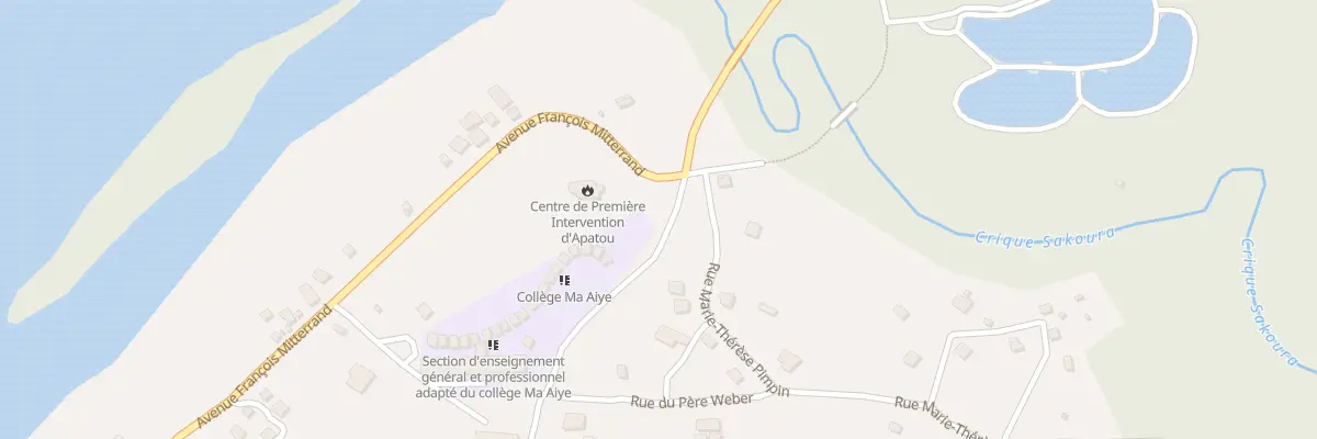Plan du 150 Rue Marie Thérèse Pimpin à Apatou