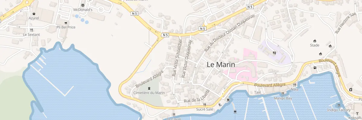 Plan du 10 Rue Victor Schoelcher au Marin