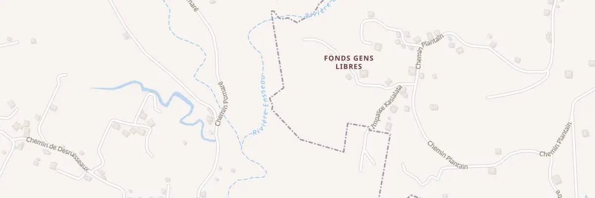 Plan du 5245 Fonds Gens-Libres au Vauclin