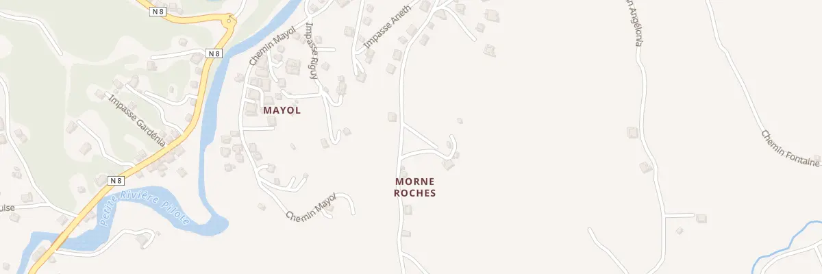Plan du 5272F Morne Roche Sud à Rivière-Pilote