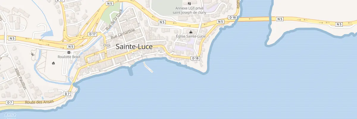 Plan du 100 Rue Schoelcher à Sainte-Luce