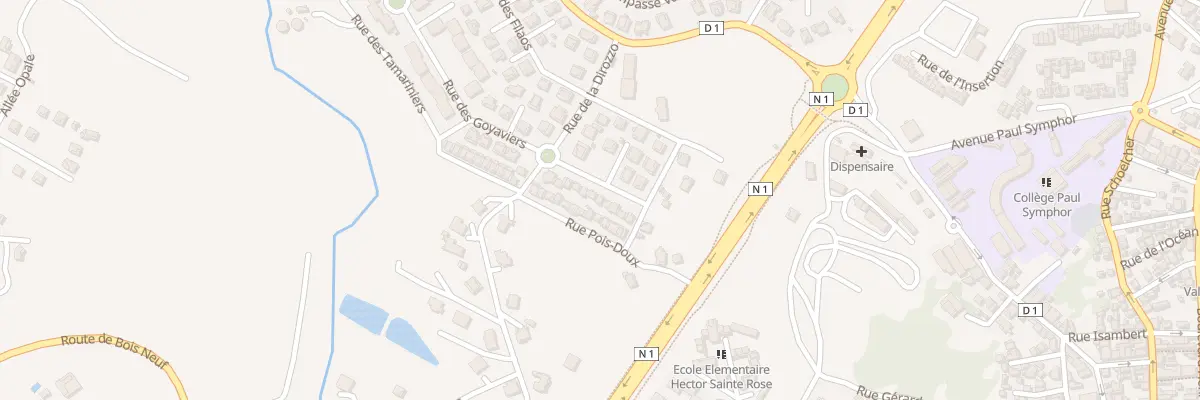Plan du 9 Rue des Goyaviers au Robert