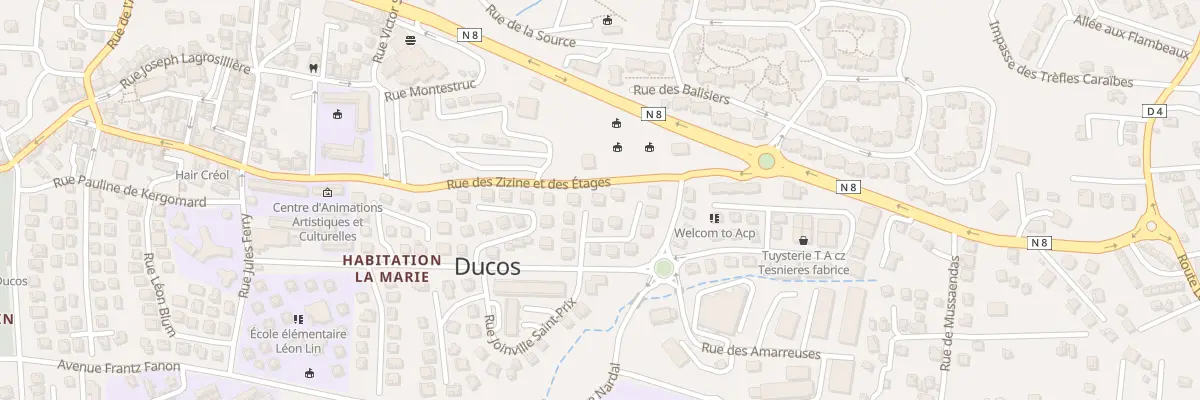 Plan du 8 All des Pommes Lianes à Ducos