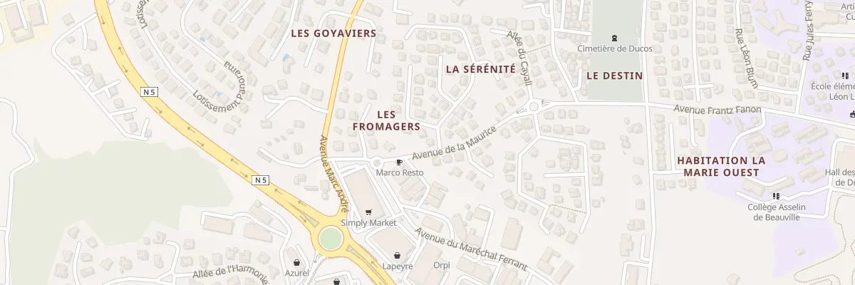 Plan du 7 Av la Maurice à Ducos