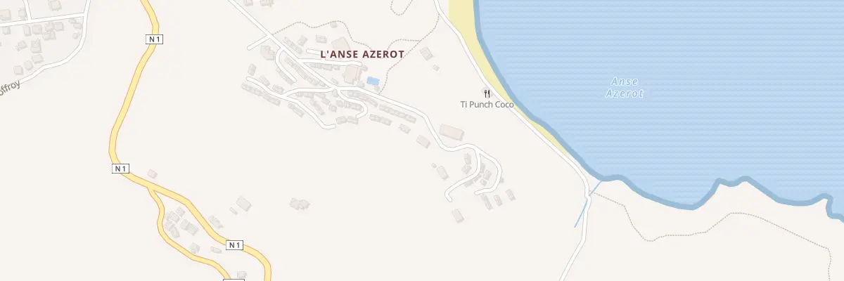 Plan du 5450F Anse Azerot à Sainte-Marie