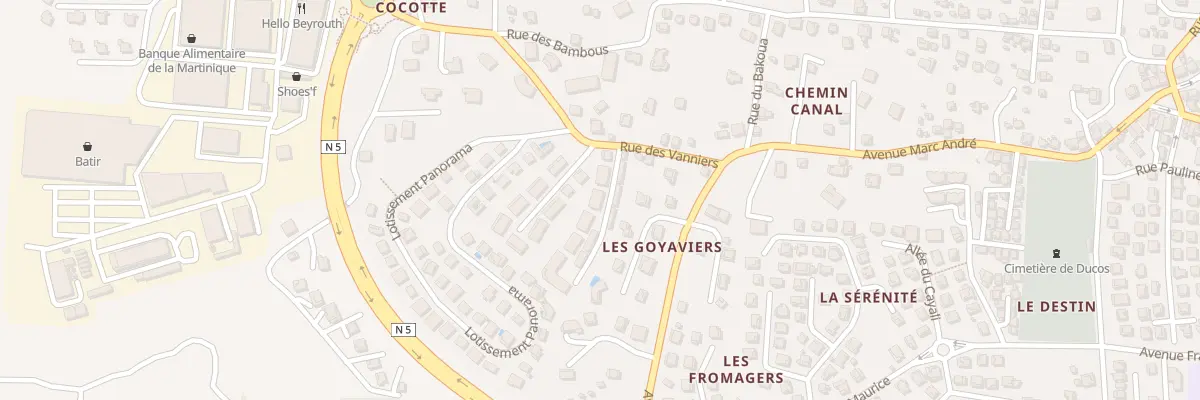 Plan du 6645F Rue des Vanniers à Ducos