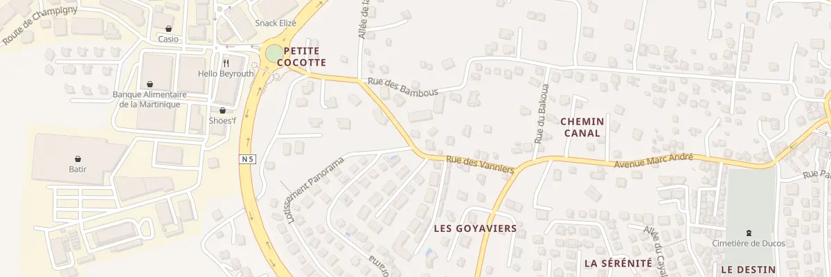 Plan du 14 Rue des Vanniers à Ducos