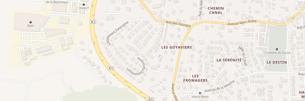 Plan du 1646 Rue des Vanniers à Ducos
