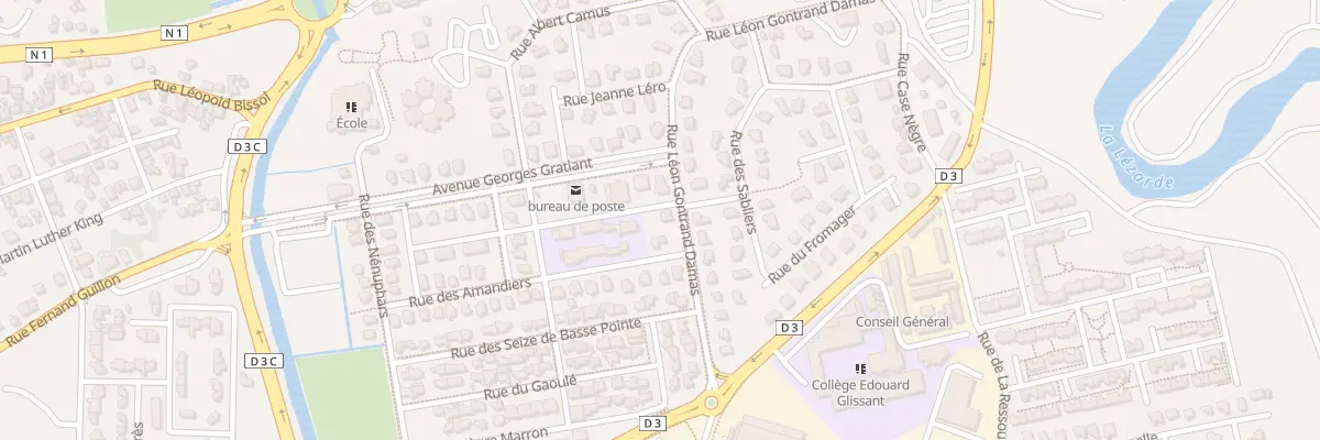 Plan du 95 Rue Leon Gontrand Damas au Lamentin