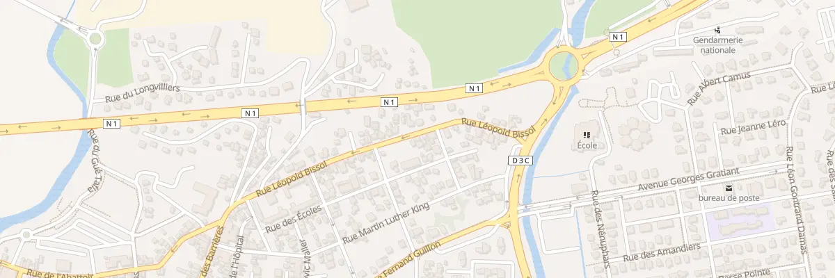 Plan du 5215 Rue Leopold Bissol au Lamentin