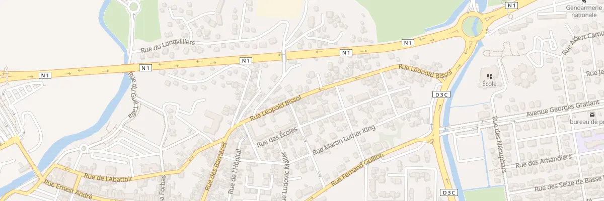 Plan du 16 Rue Leopold Bissol au Lamentin