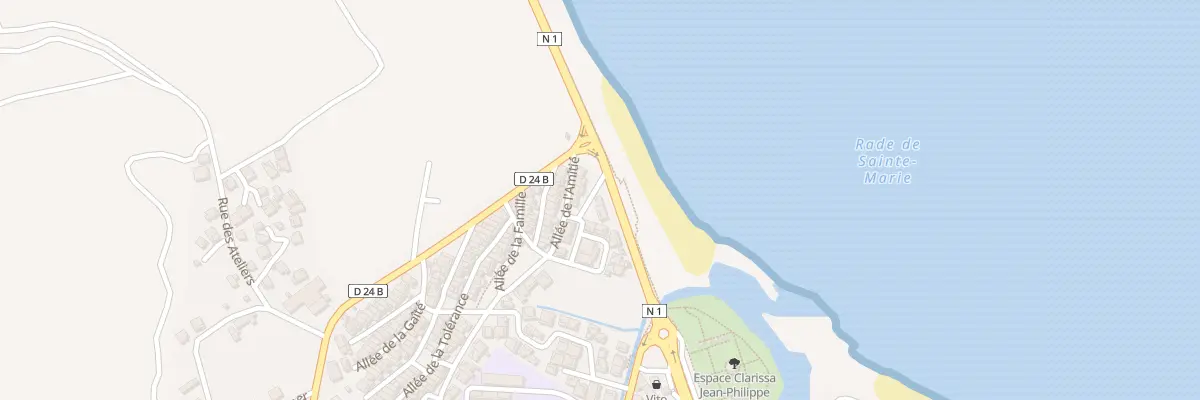 Plan du 1 All de la Générosité à Sainte-Marie