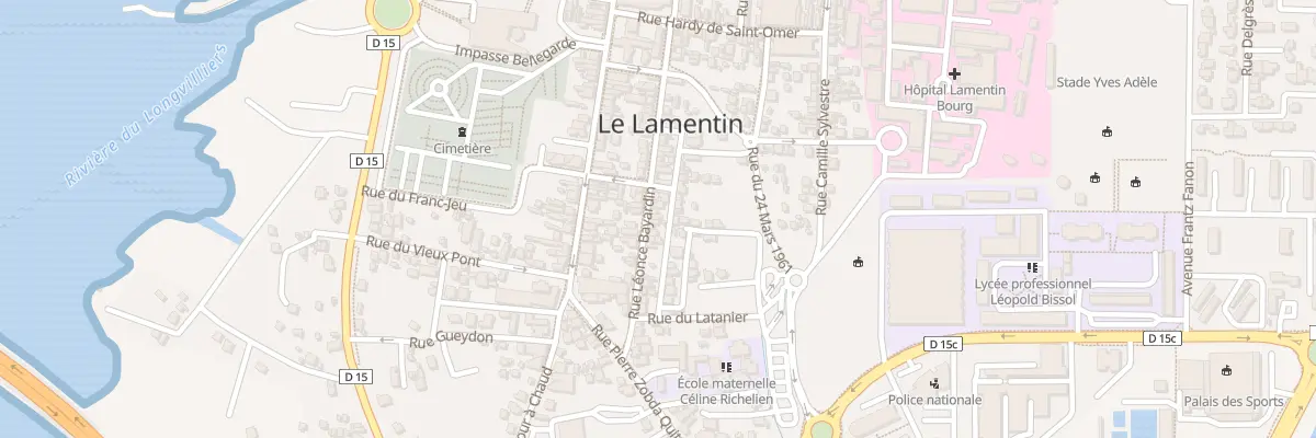 Plan du 11 Rue de la Paix au Lamentin