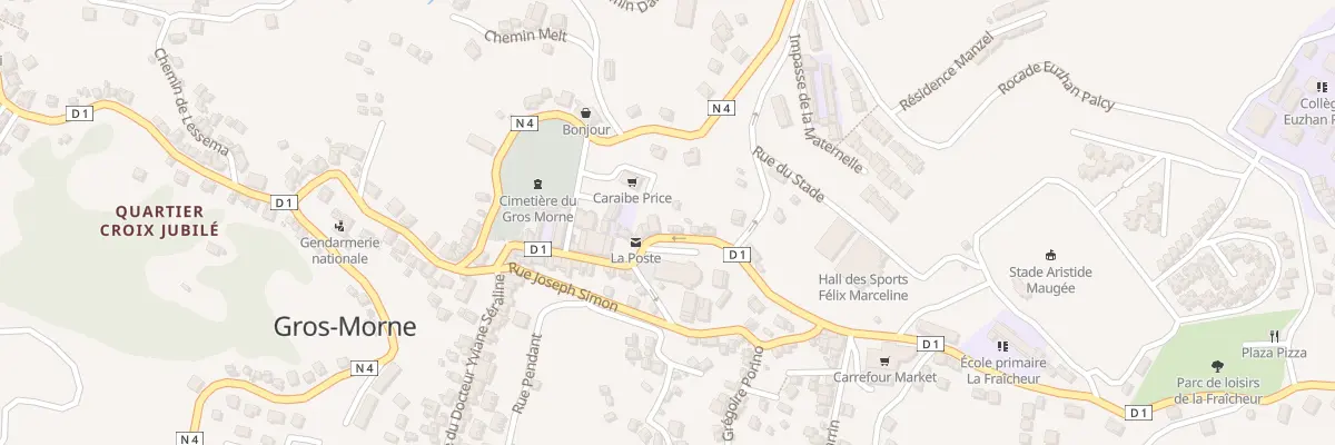 Plan du 9 Rue de la Liberte (Rd1) à Gros-Morne