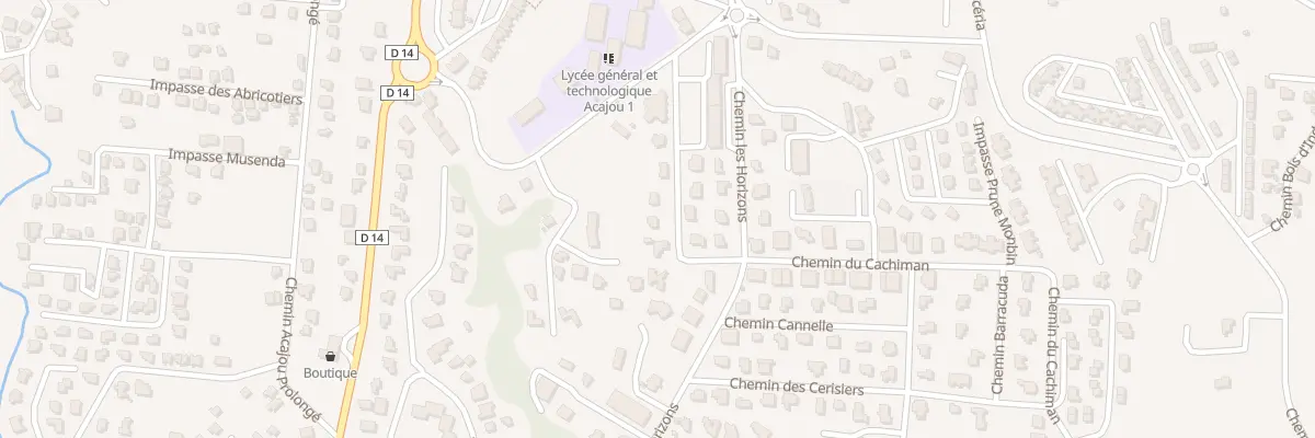 Plan du 168 Che des Chataigniers au Lamentin