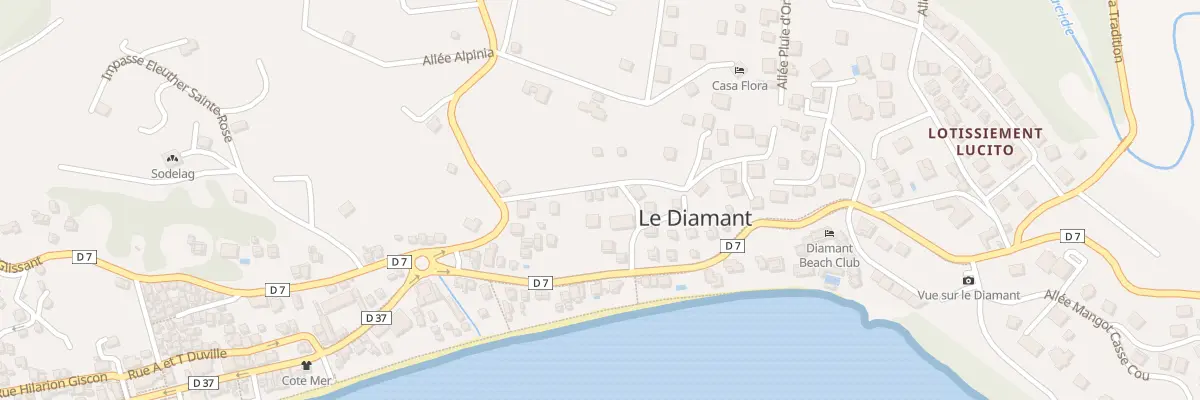 Plan du 5650F Habitation Jacqua au Diamant
