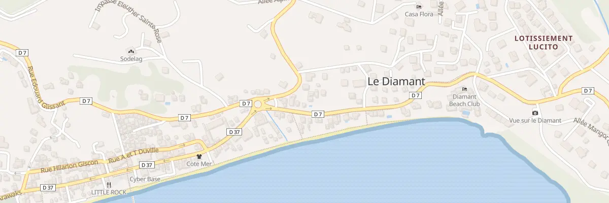Plan du 7 Rue des Caraïbes au Diamant