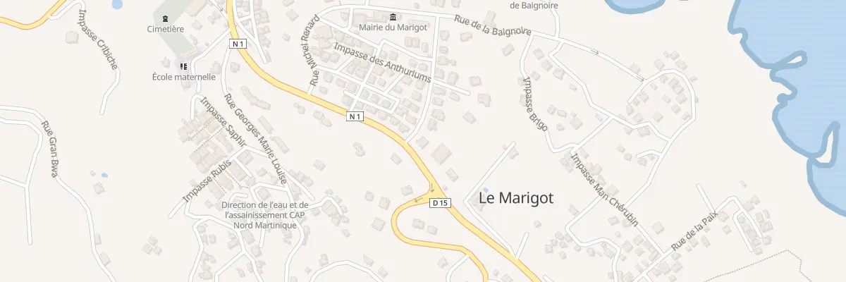 Plan du 1 Rue La Marie au Marigot