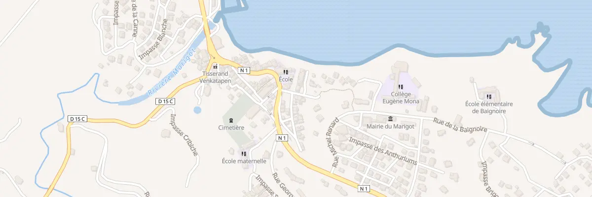 Plan du 1 Rue Fonds d’Or au Marigot
