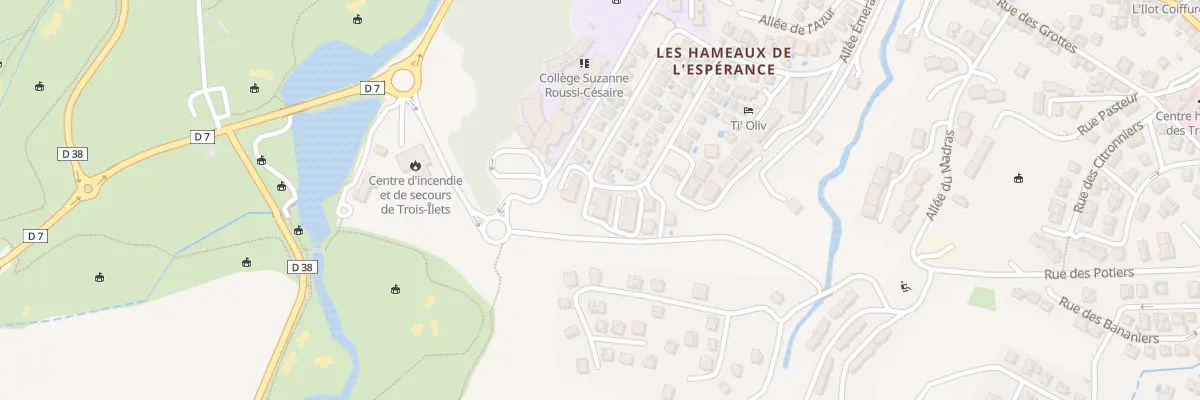 Plan du 6960F Dom de Bois Carre aux Trois-Îlets