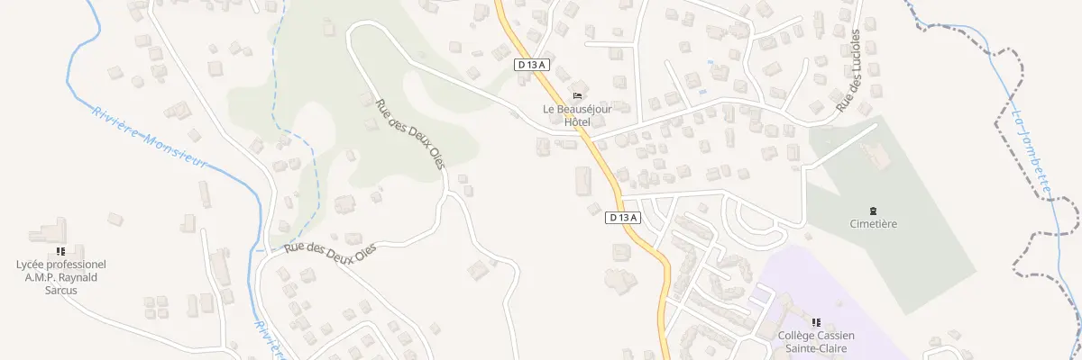 Plan du 43 Rte de Beausejour Jambette à Fort-de-France