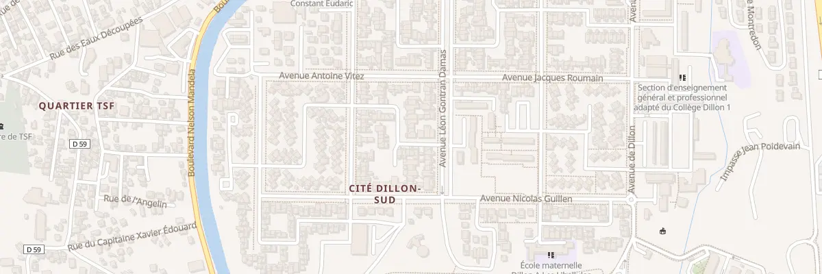 Plan du 611 Rue Rosalie Soleil à Fort-de-France
