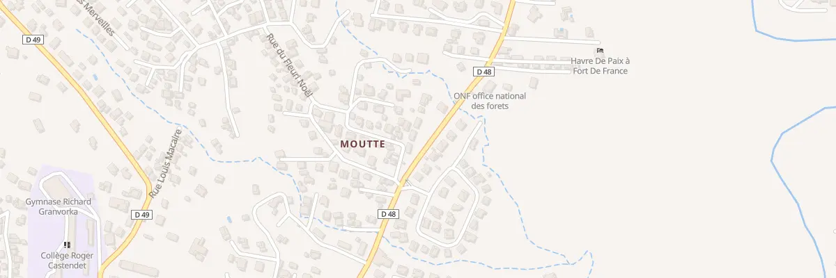 Plan du 73 Rte de Moutte à Fort-de-France