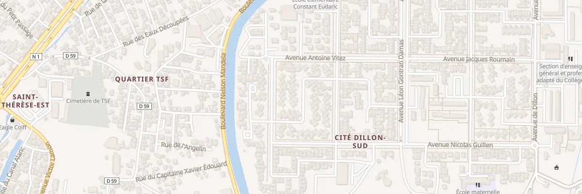 Plan du 68 Rue Anca Bertrand à Fort-de-France