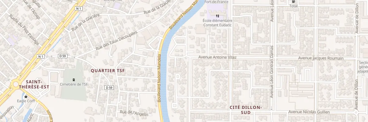 Plan du 241 Av Ti Emile Casérus à Fort-de-France