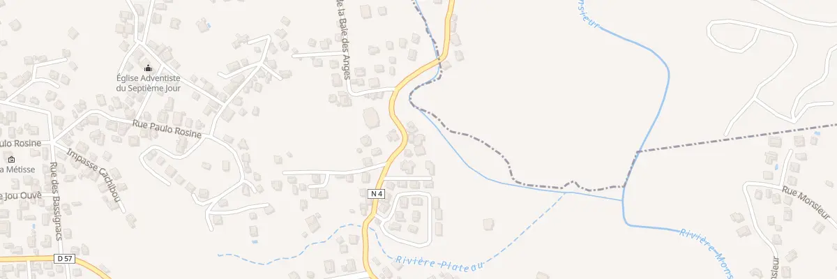 Plan du 336 Rte de Redoute à Fort-de-France