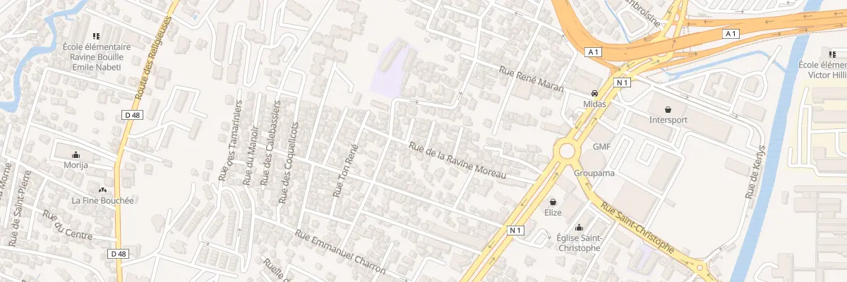 Plan du 32 Rue de la Ravine Moreau à Fort-de-France