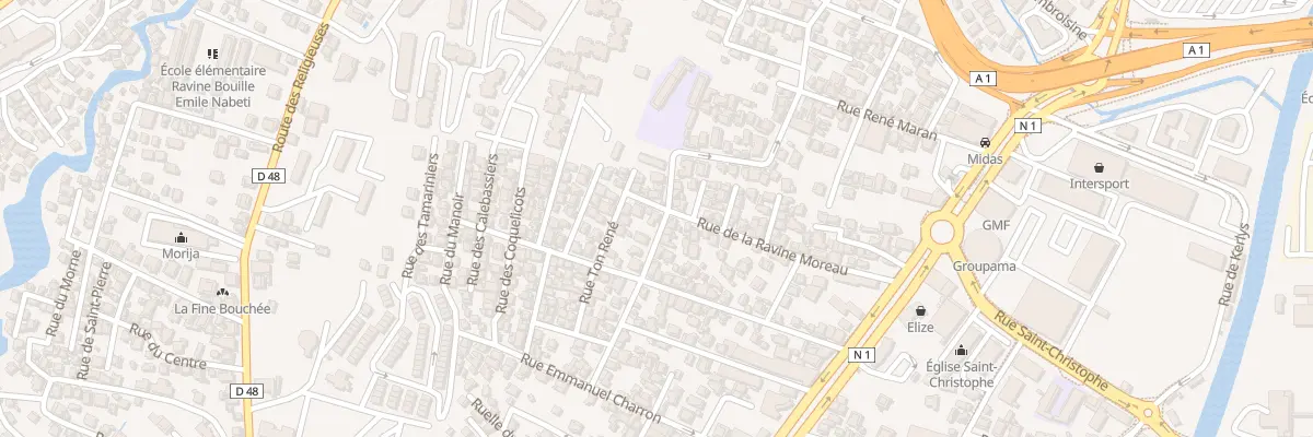 Plan du 23 Rue de la Ravine Moreau à Fort-de-France