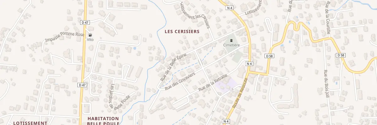 Plan du 25B Rte de Redoute à Fort-de-France