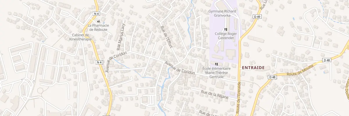 Plan du 5683F Rue de l’Effort - Redoute à Fort-de-France