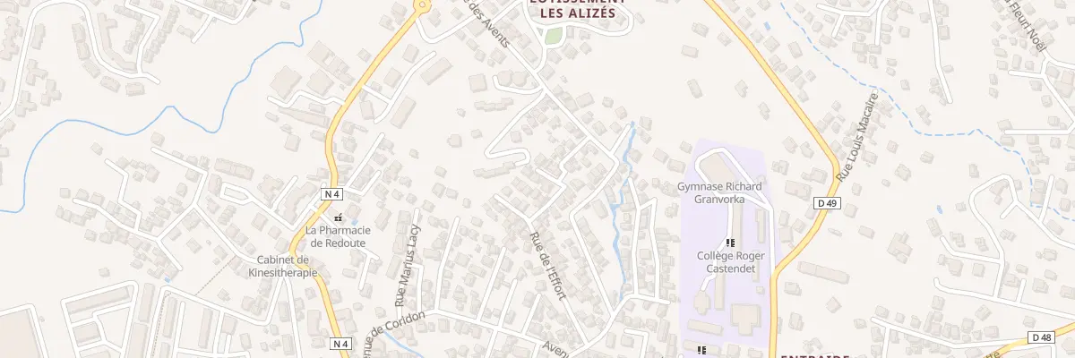 Plan du 67 Rue de l’Effort - Redoute à Fort-de-France