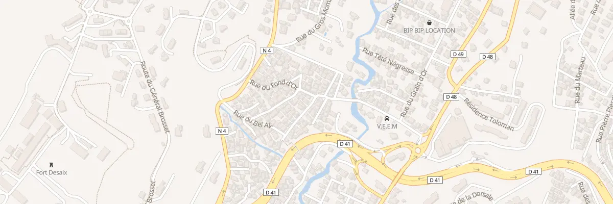Plan du 33 Rue du Bel Air à Fort-de-France